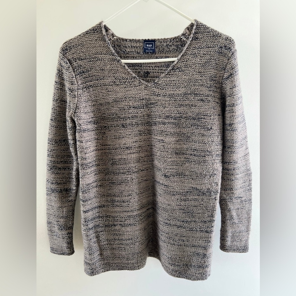 GAP Marbled Brown Metallic Sweater Size XS